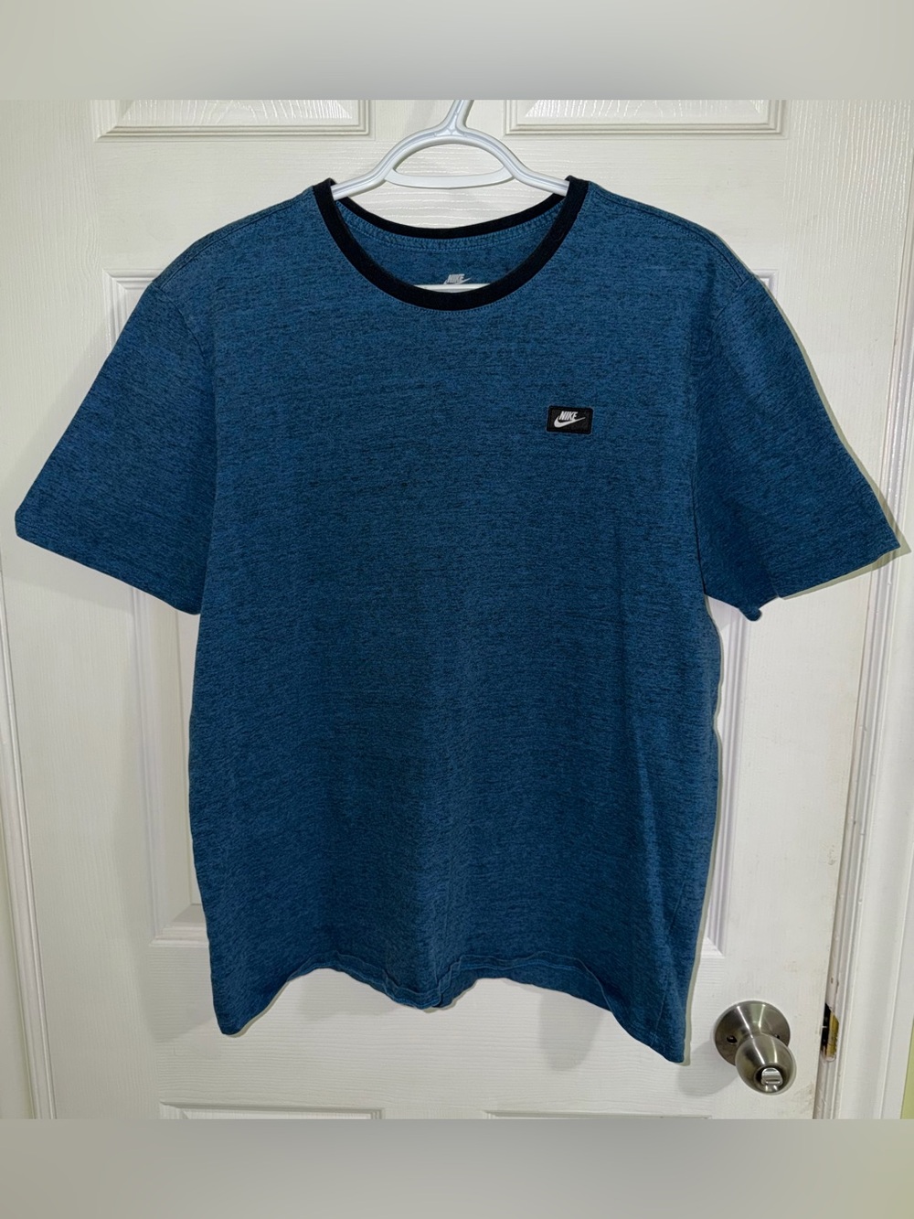 Nike The Nike Tee Size XL Short Sleeve Heathered Teal Blue Crew Neck T-Shirt